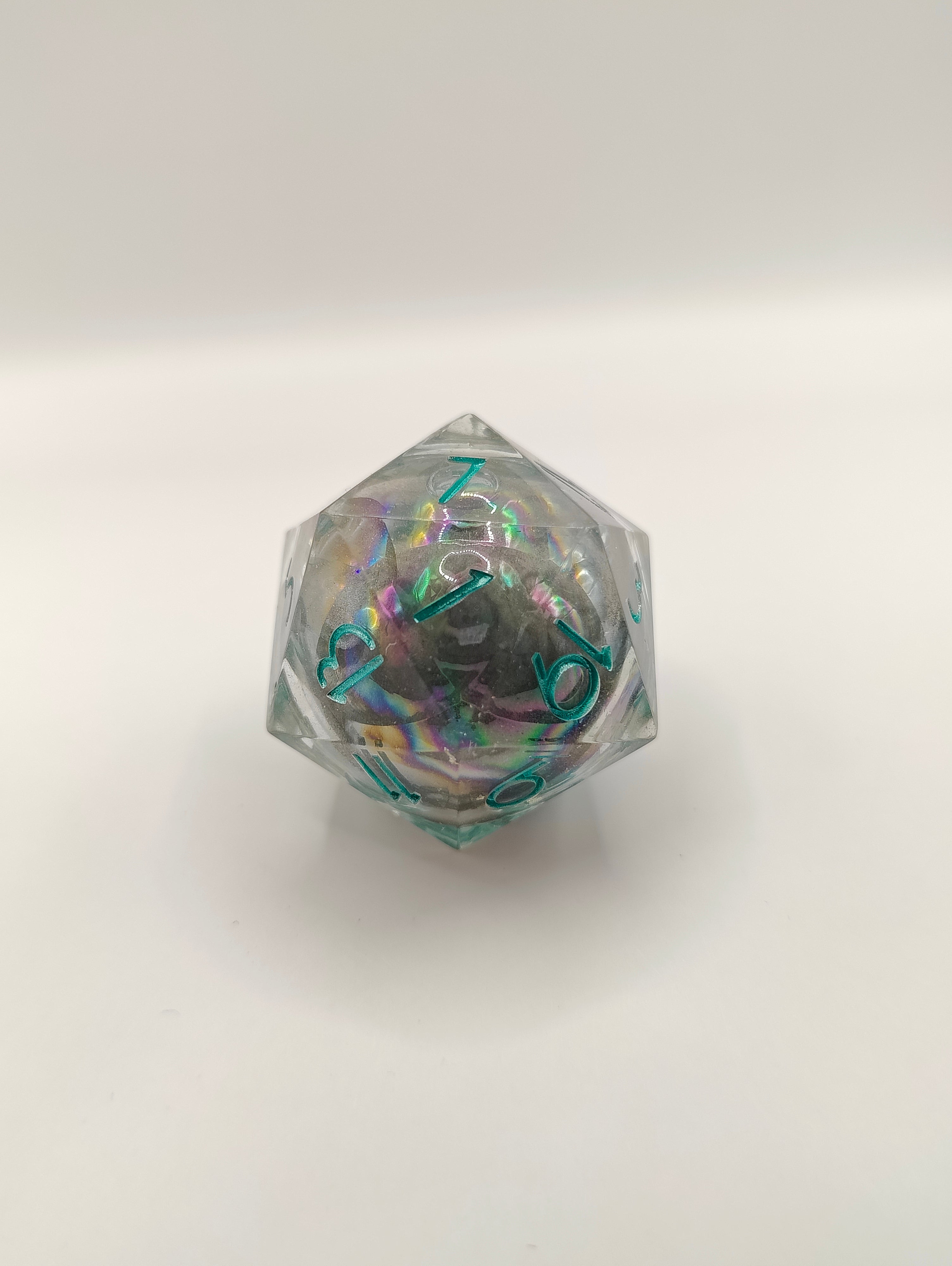 Handmade liquid core 30 mm D20: Oil spill