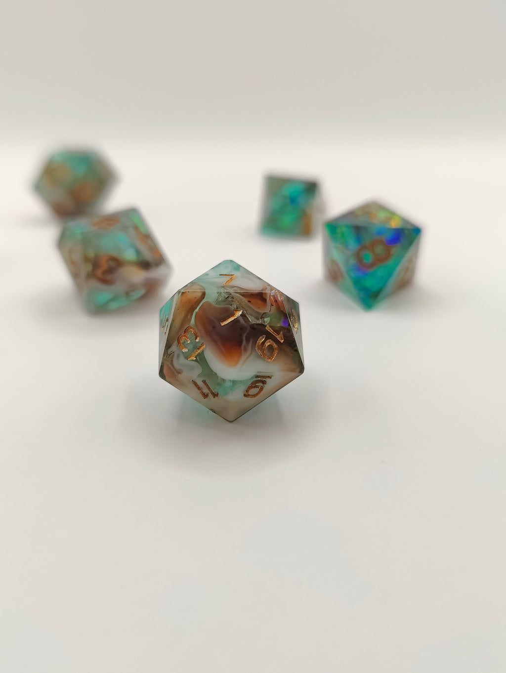 Mini dice set: Lagoon