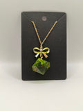 Handmade dice necklace: Jade D100