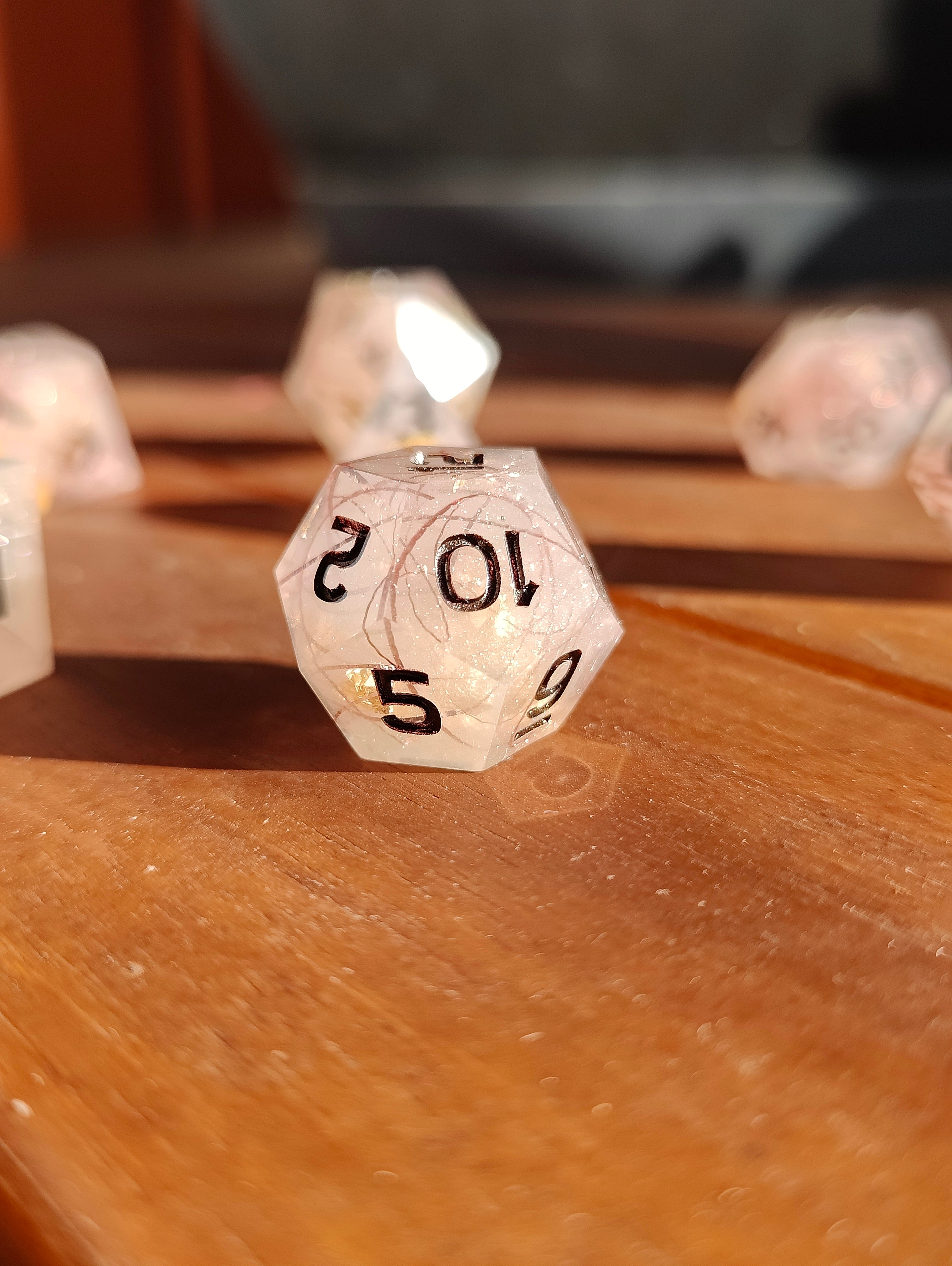 Handmade dice set: Faerie dust
