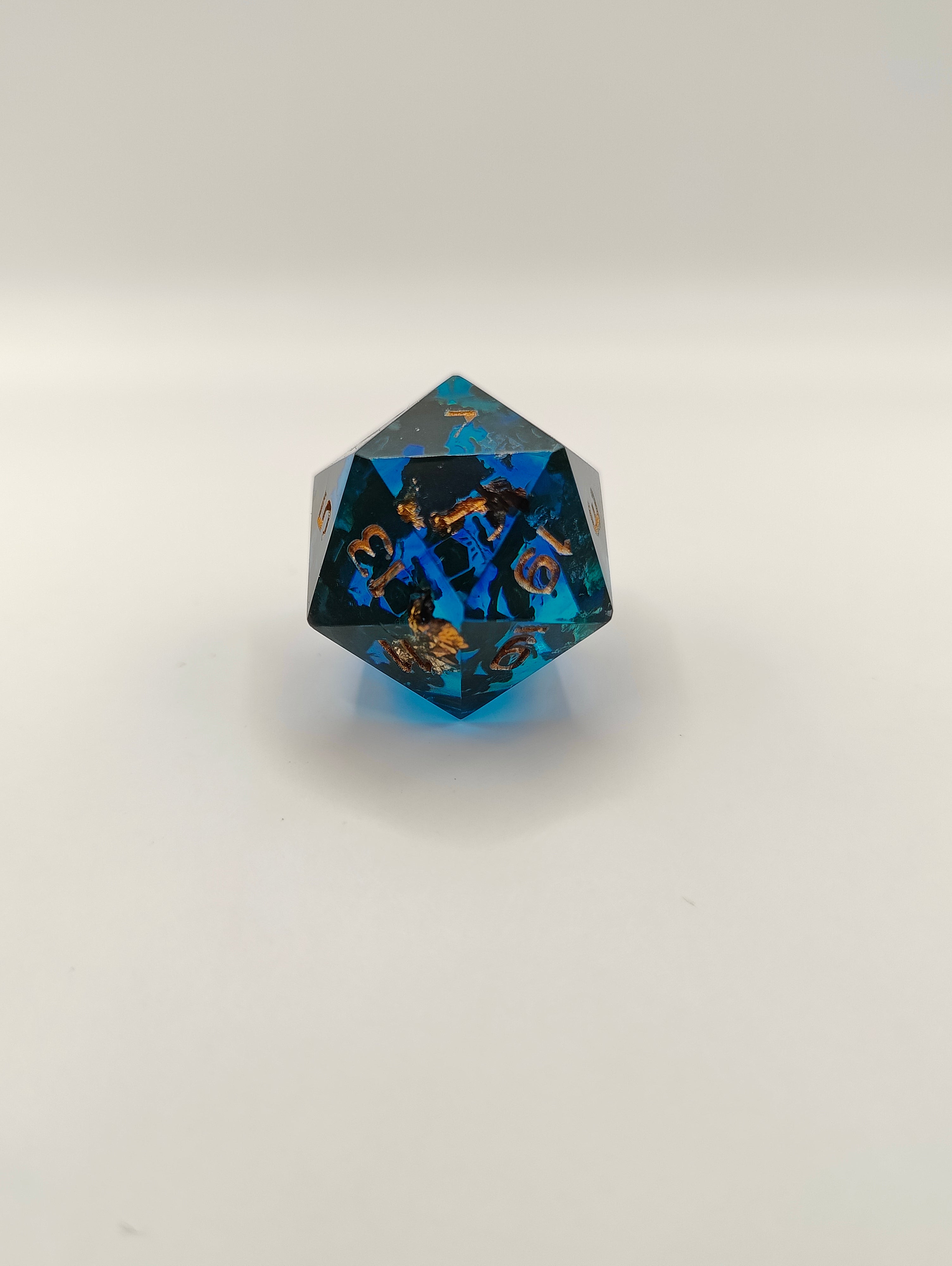 Handmade single D20: Sunken treasure