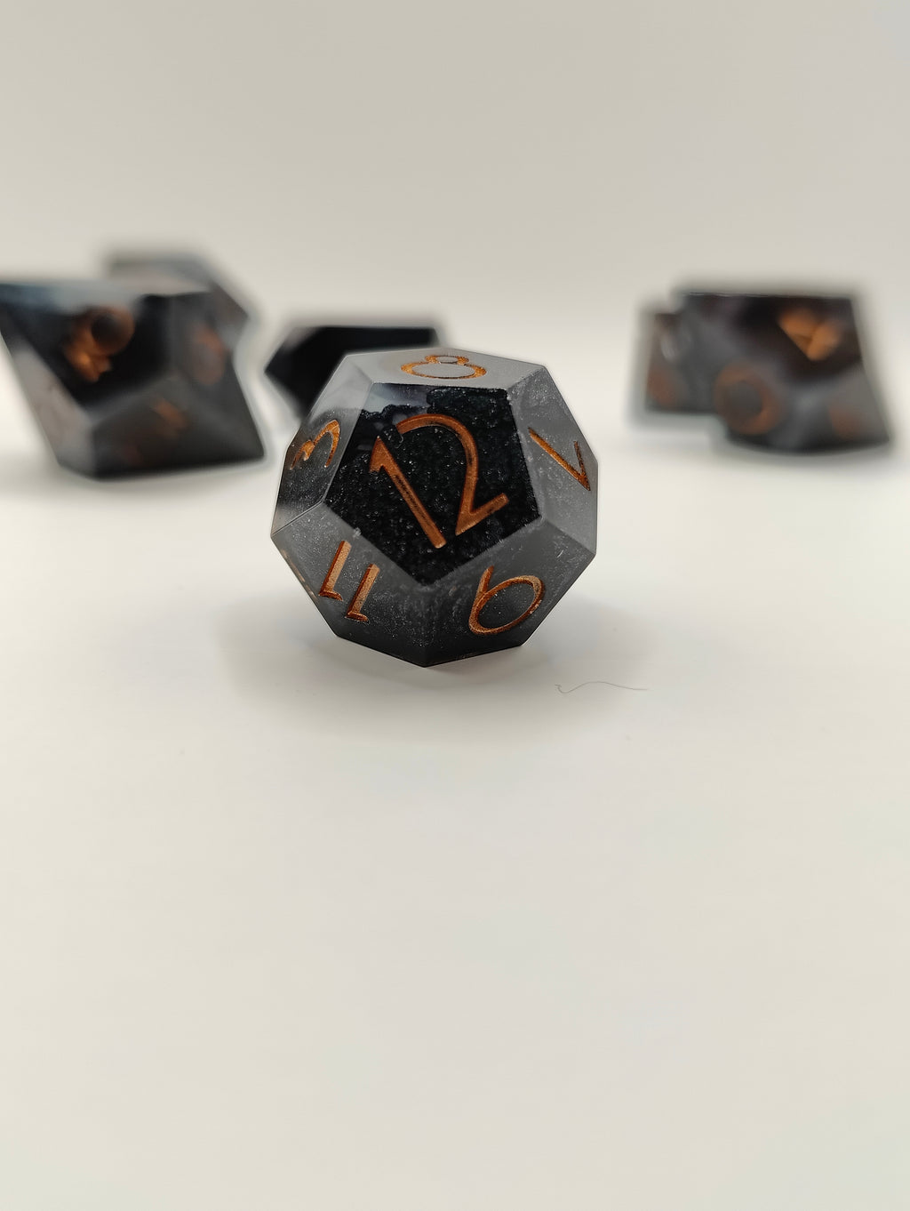 Handmade dice set: The expedition thin font