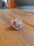 Handmade single elongated D100: In bloom