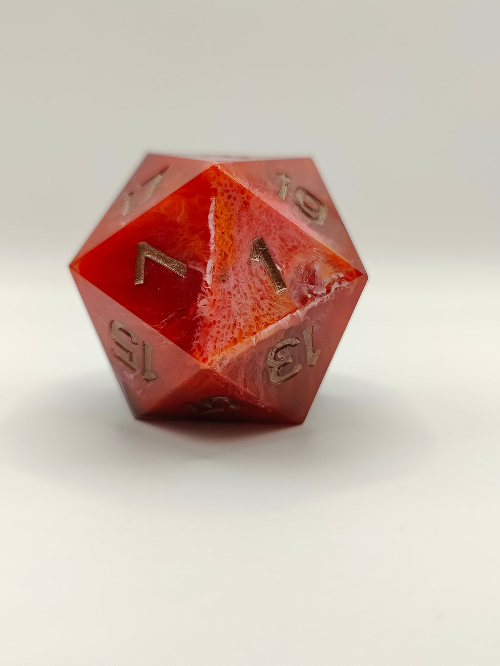 Handmade 40mm D20: Ember signet