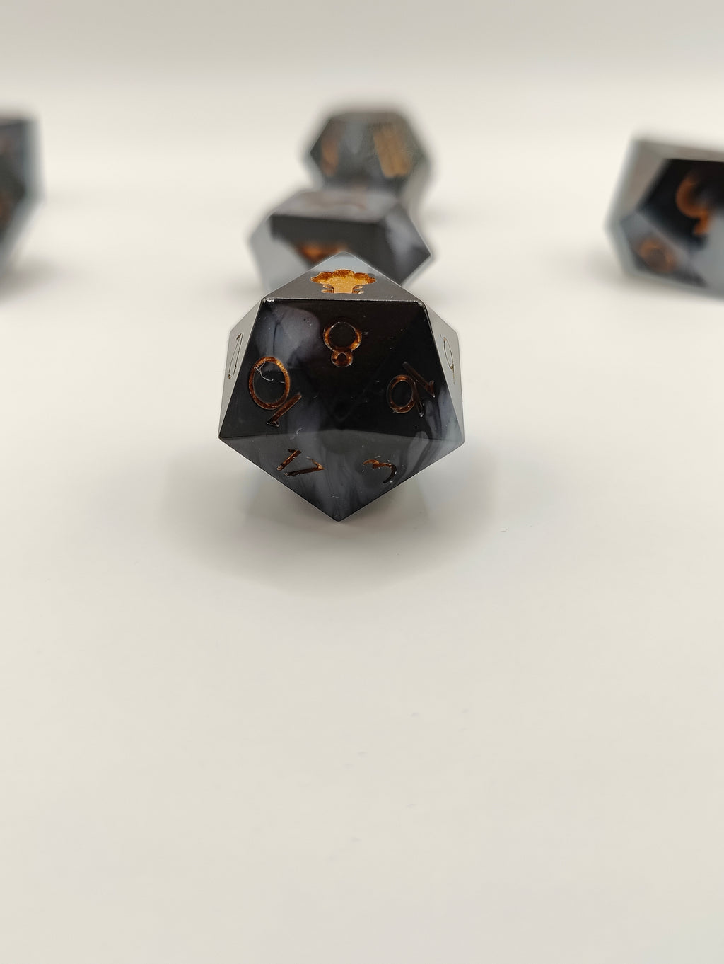 Handmade dice set: Threads of fate