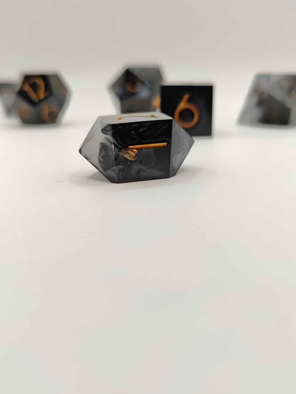 Handmade dice set: Threads of fate
