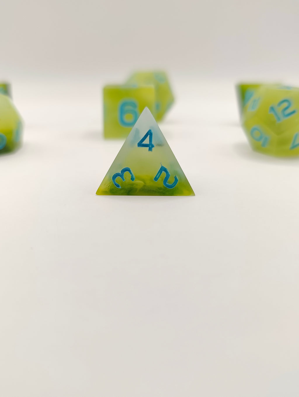 Handmade dice set: Spring treat