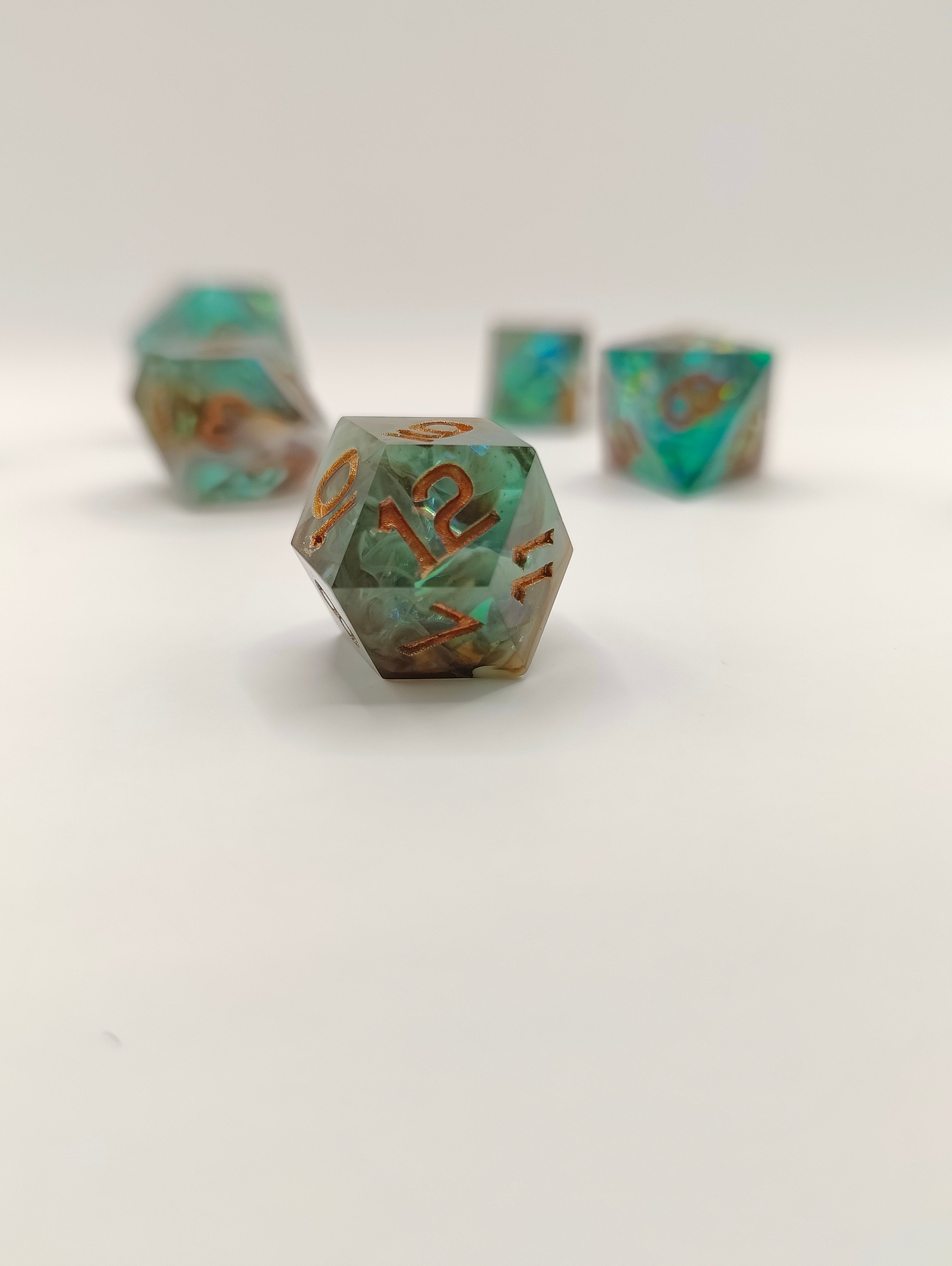 Mini dice set: Lagoon