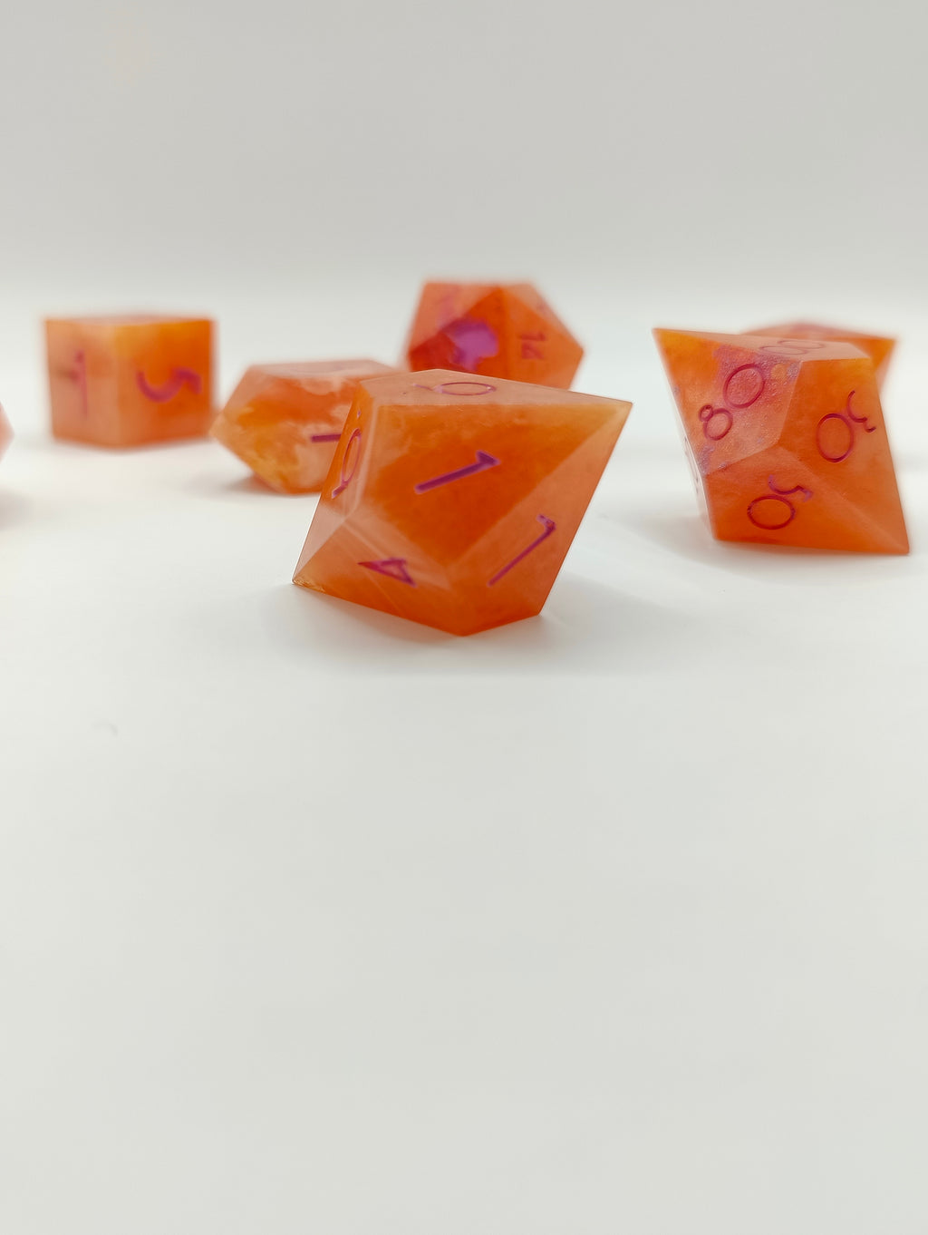 Handmade dice set: Sappho