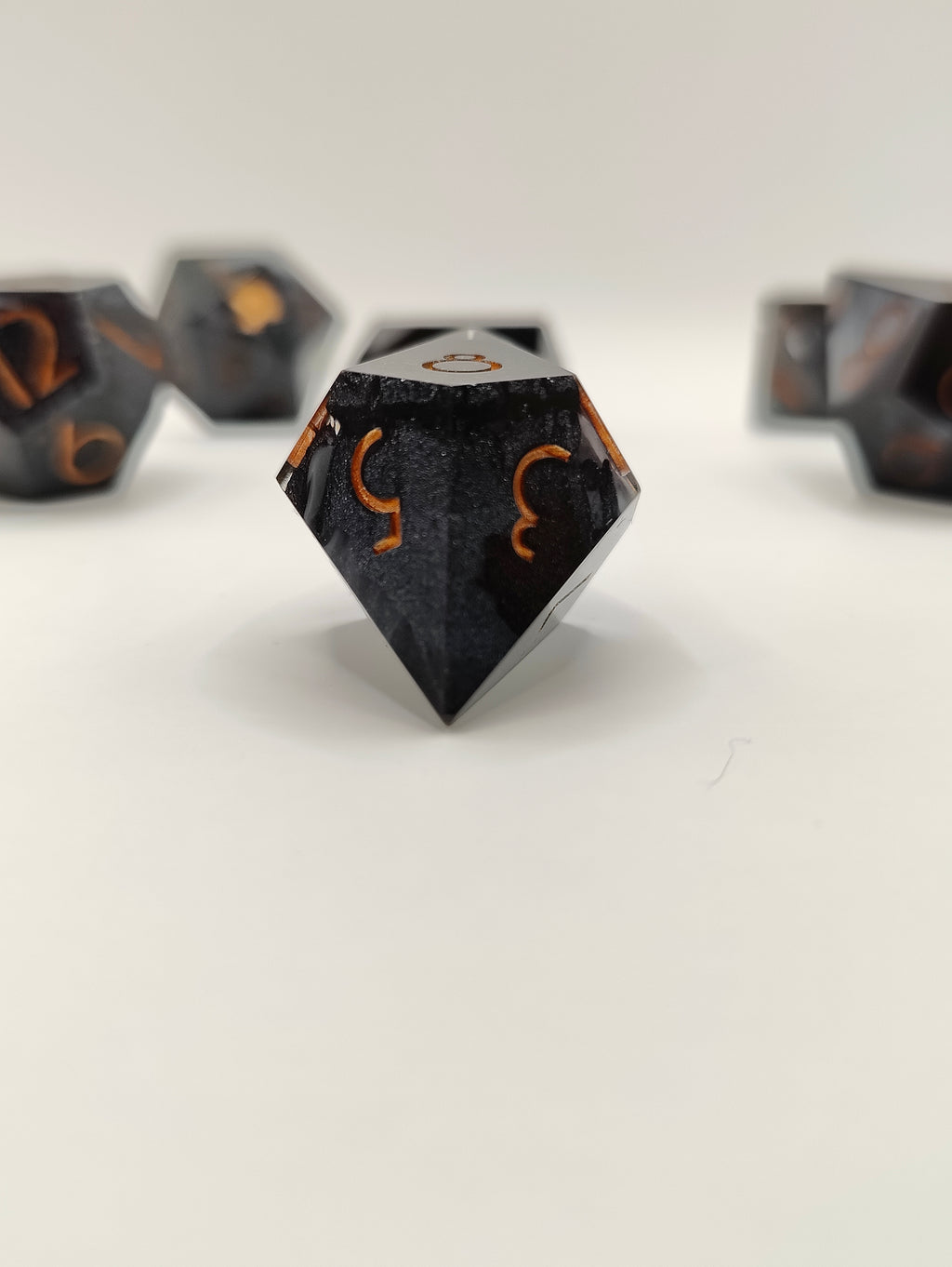 Handmade dice set: The expedition thin font