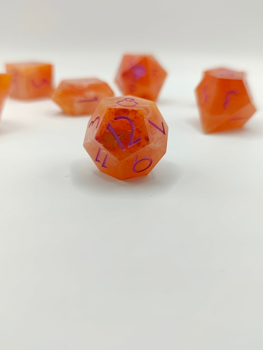 Handmade dice set: Sappho