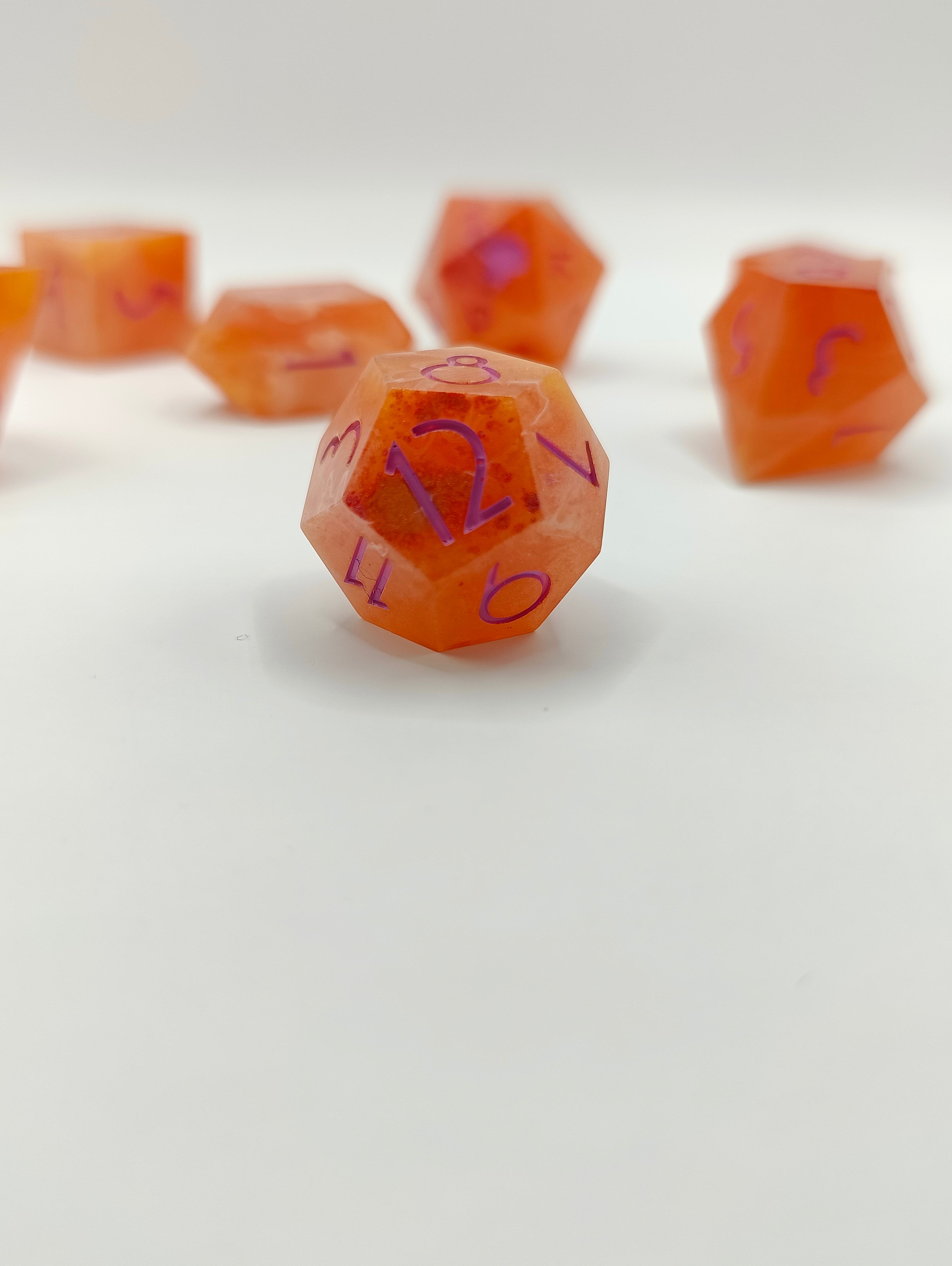 Handmade dice set: Sappho