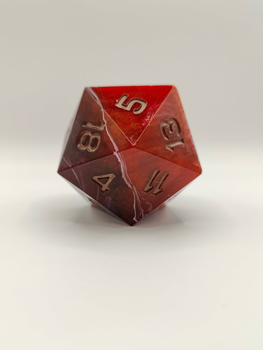 Handmade 40mm D20: Ember signet