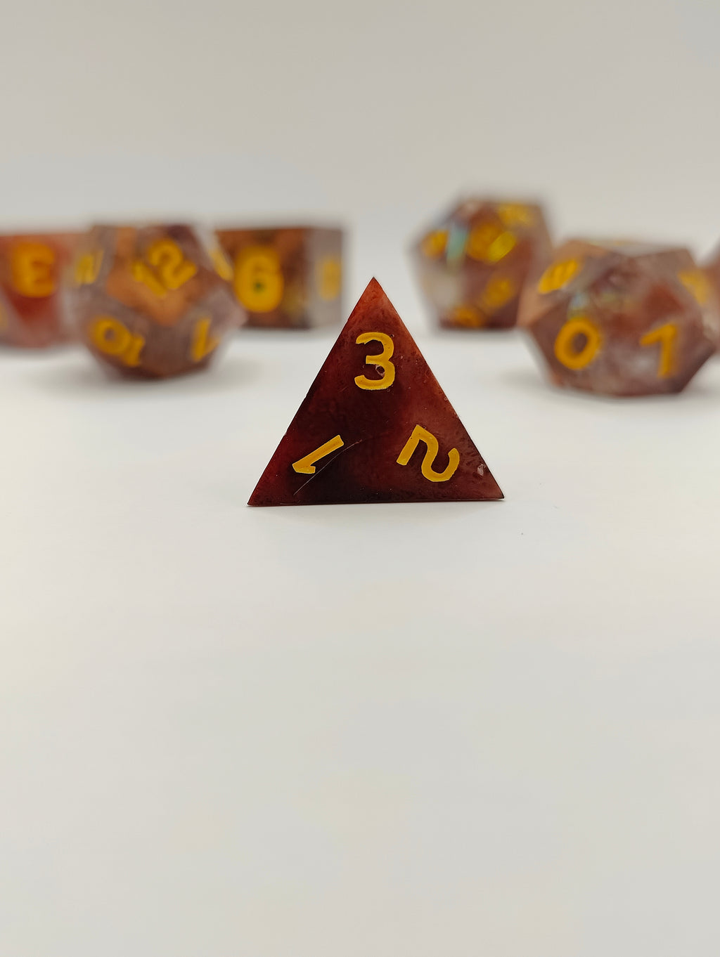 Handmade dice set: The copper kingdom