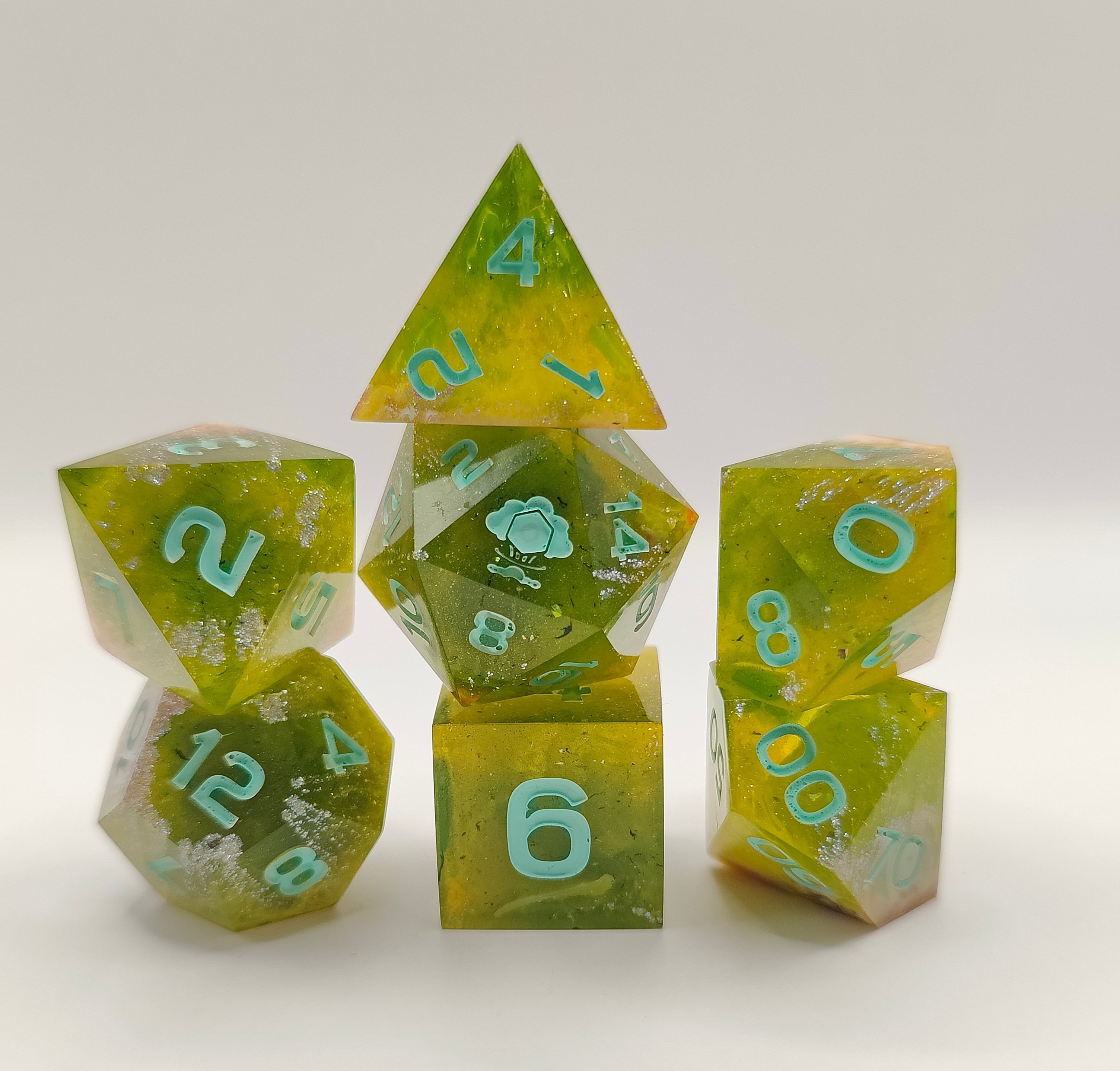 Handmade dice set: Pixie dust