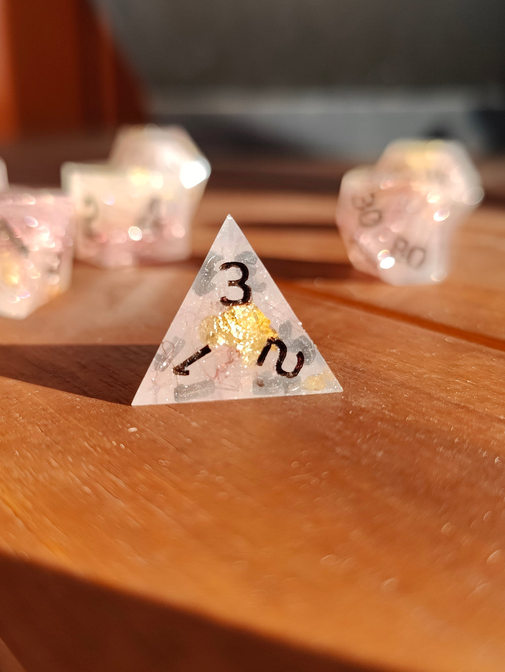 Handmade dice set: Faerie dust