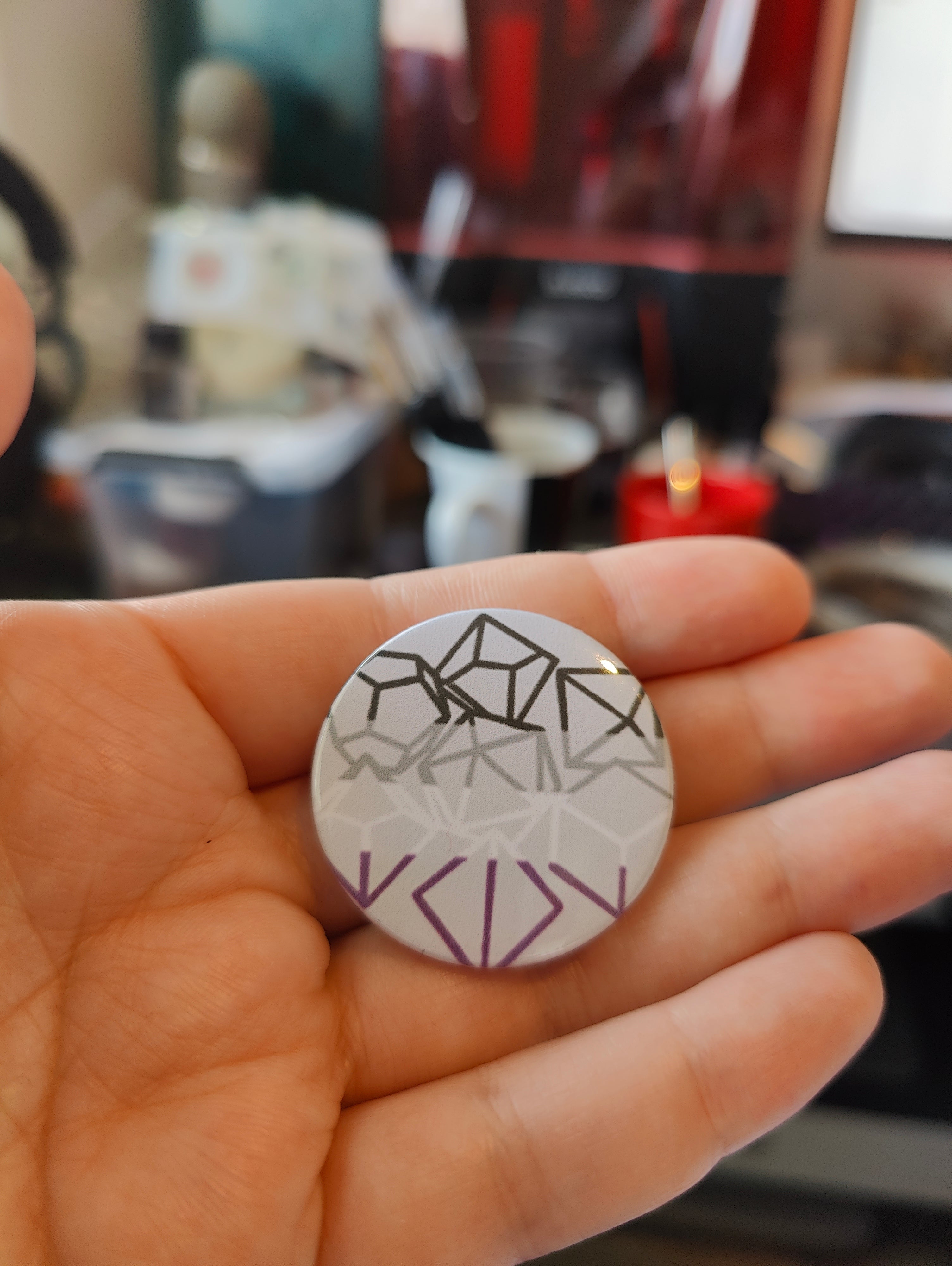 Button: Asexual dice