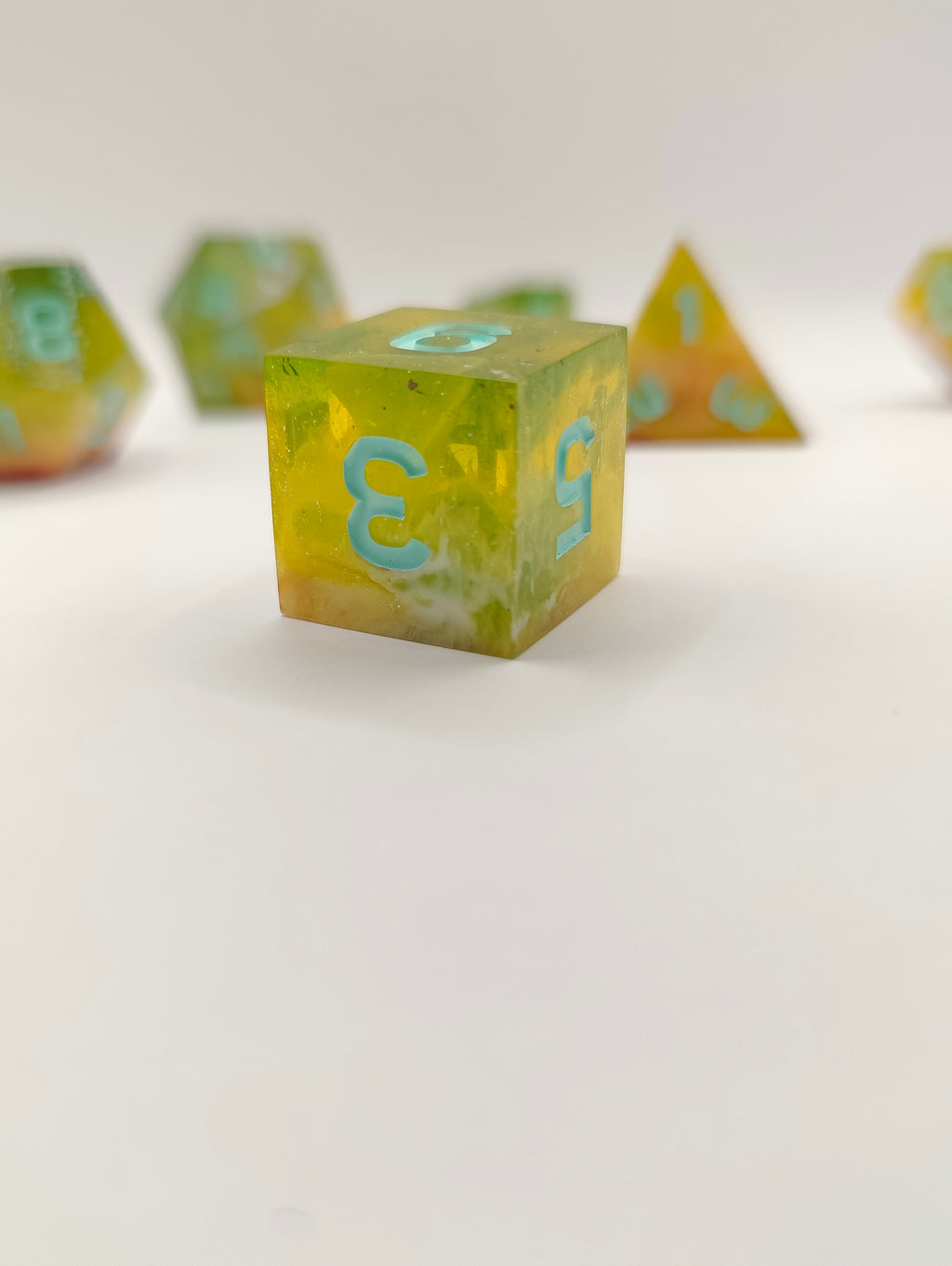 Handmade dice set: Pixie dust