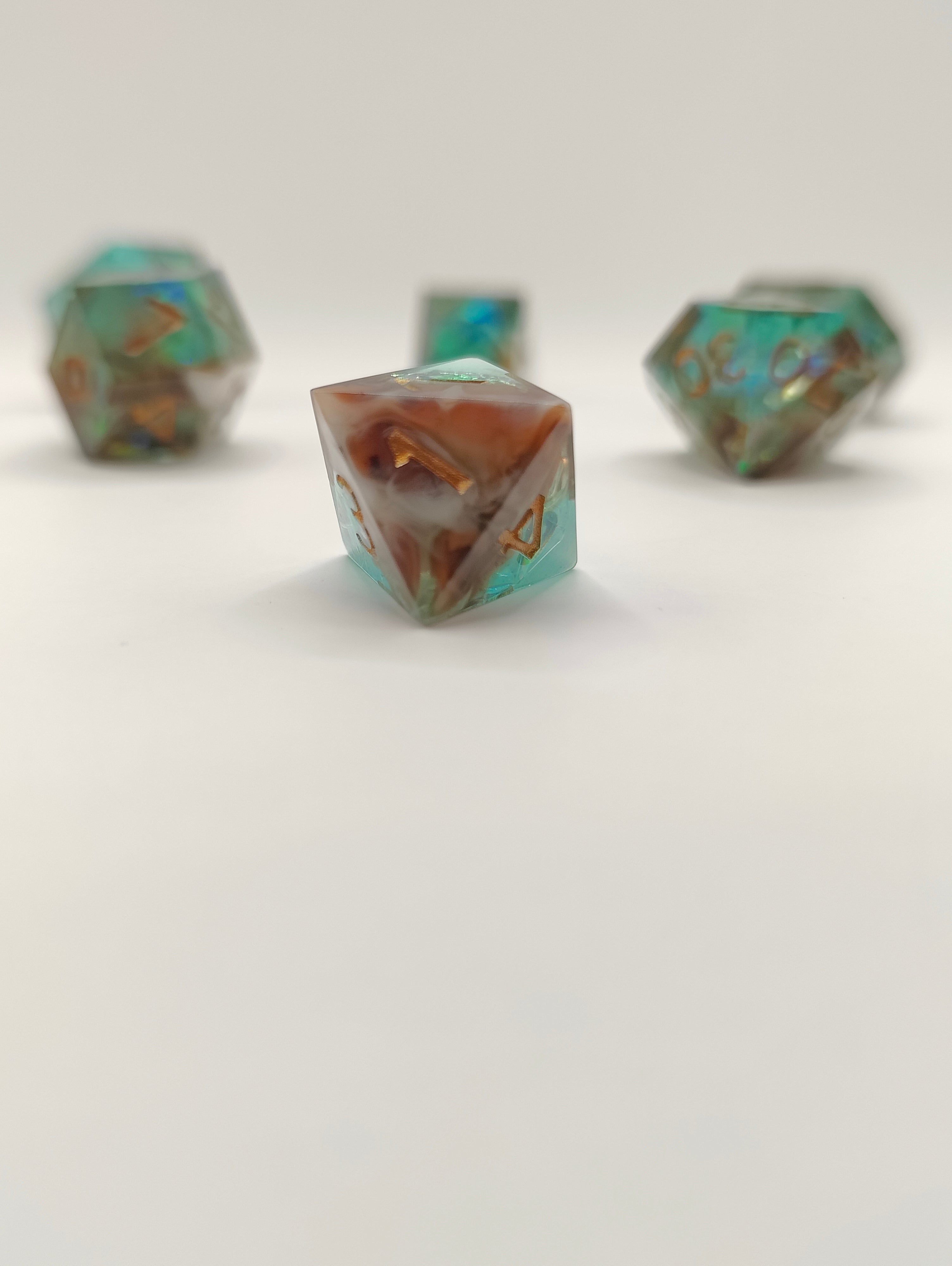 Mini dice set: Lagoon