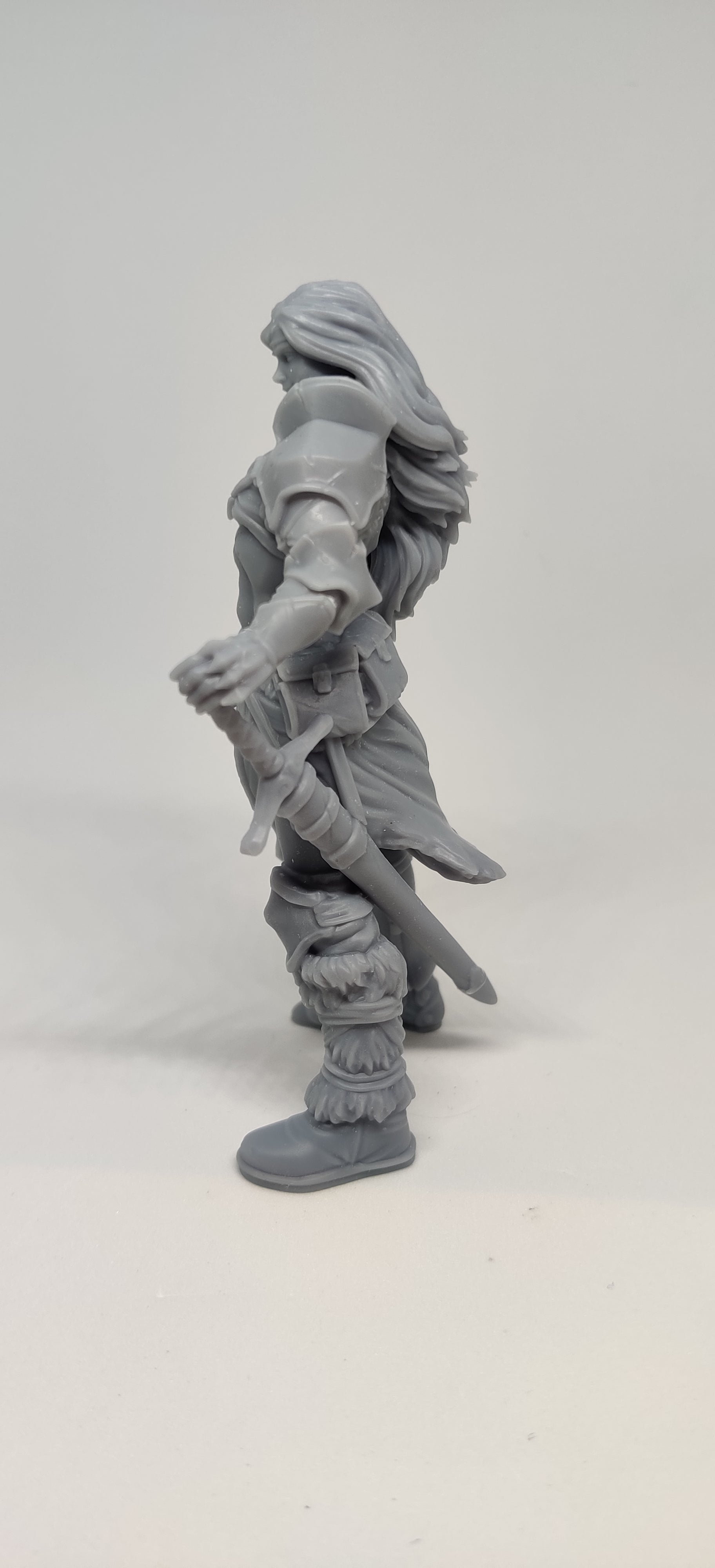 3D printed Female Barbarian mini