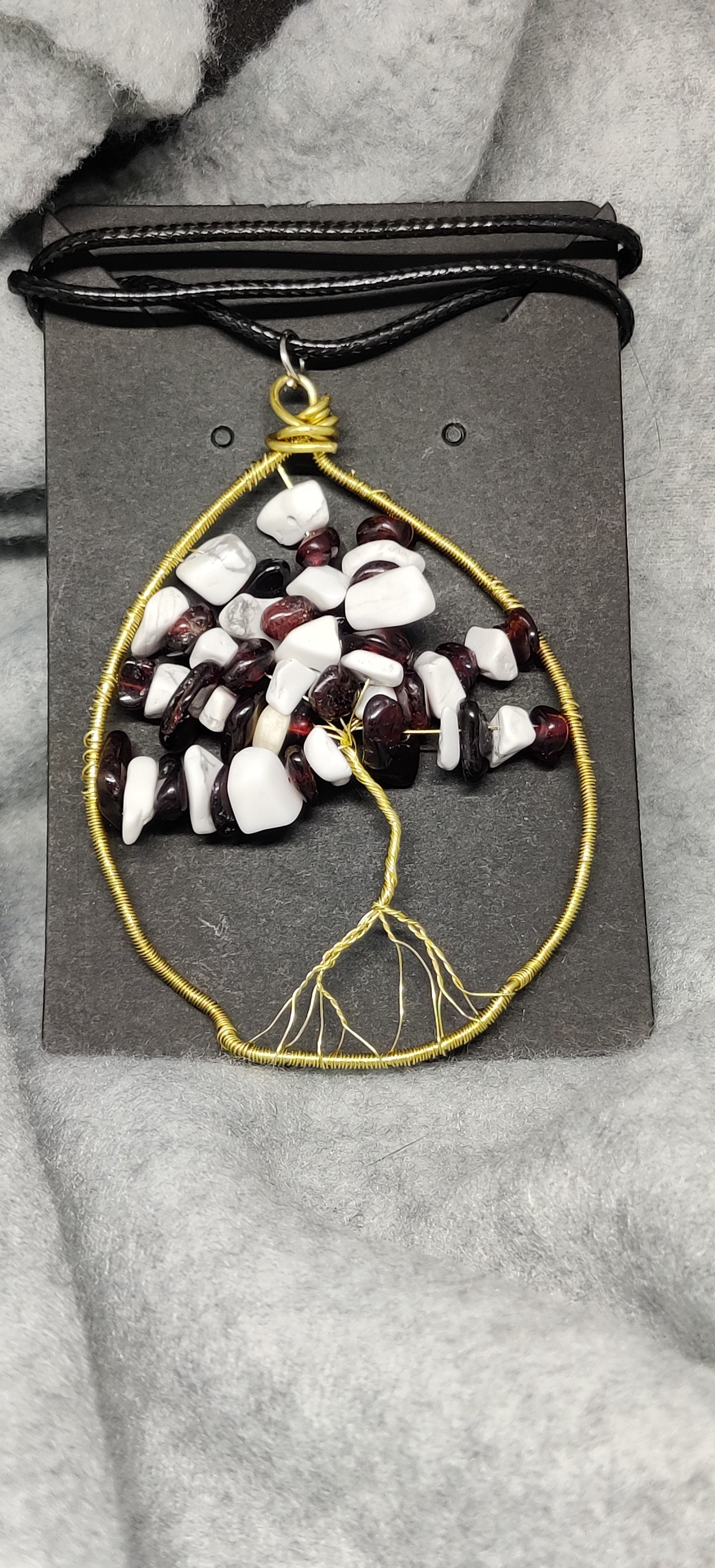 Handmade wire wrapped tree of life necklace