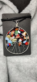 Handmade wire wrapped tree of life necklace