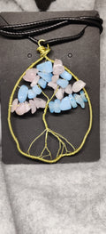 Handmade wire wrapped tree of life necklace