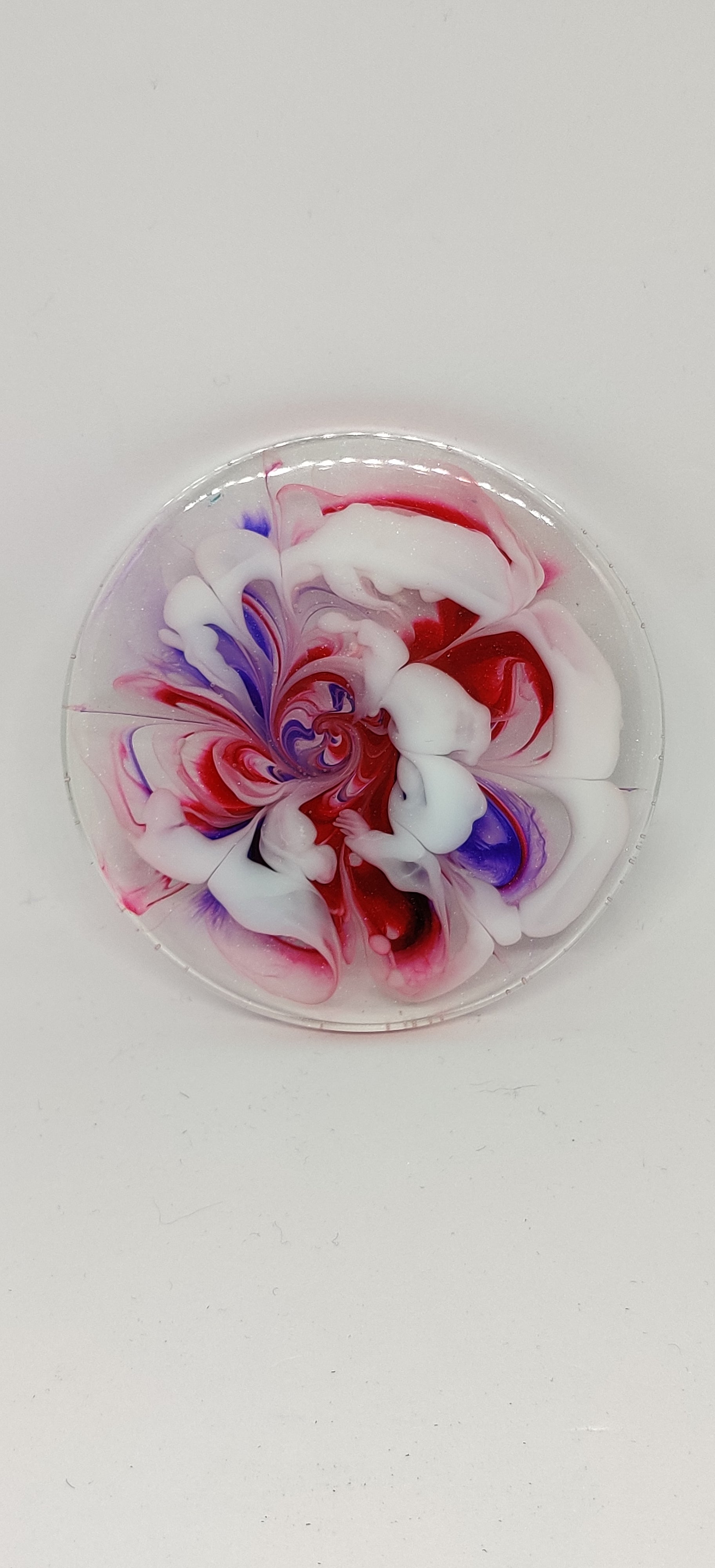 Handmade round Coaster set: Feywild Flowers