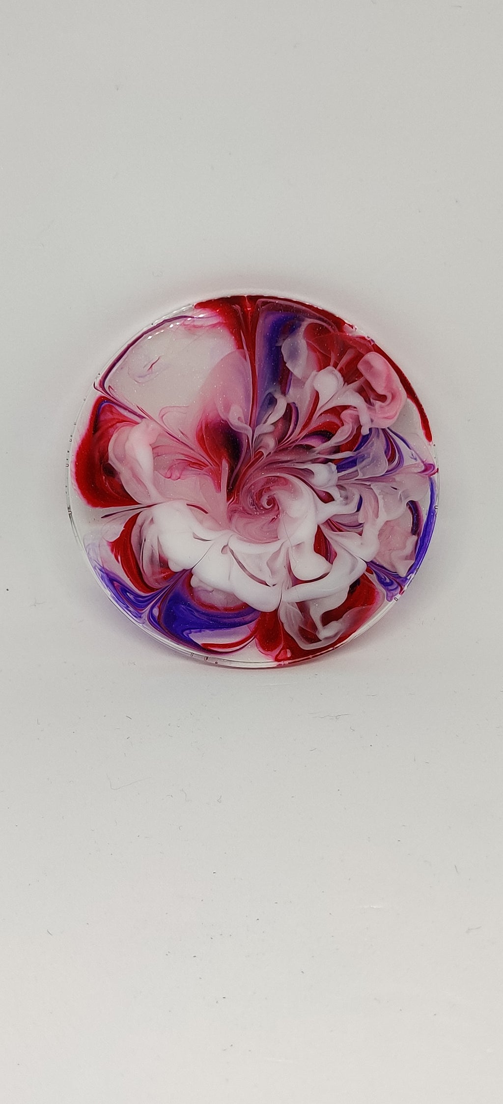 Handmade round Coaster set: Feywild Flowers