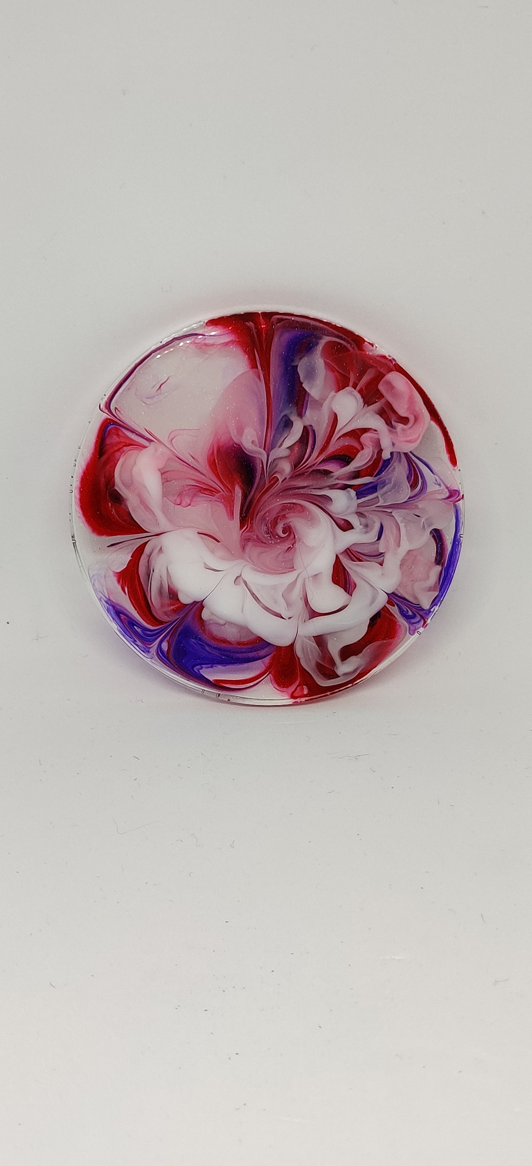 Handmade round Coaster set: Feywild Flowers