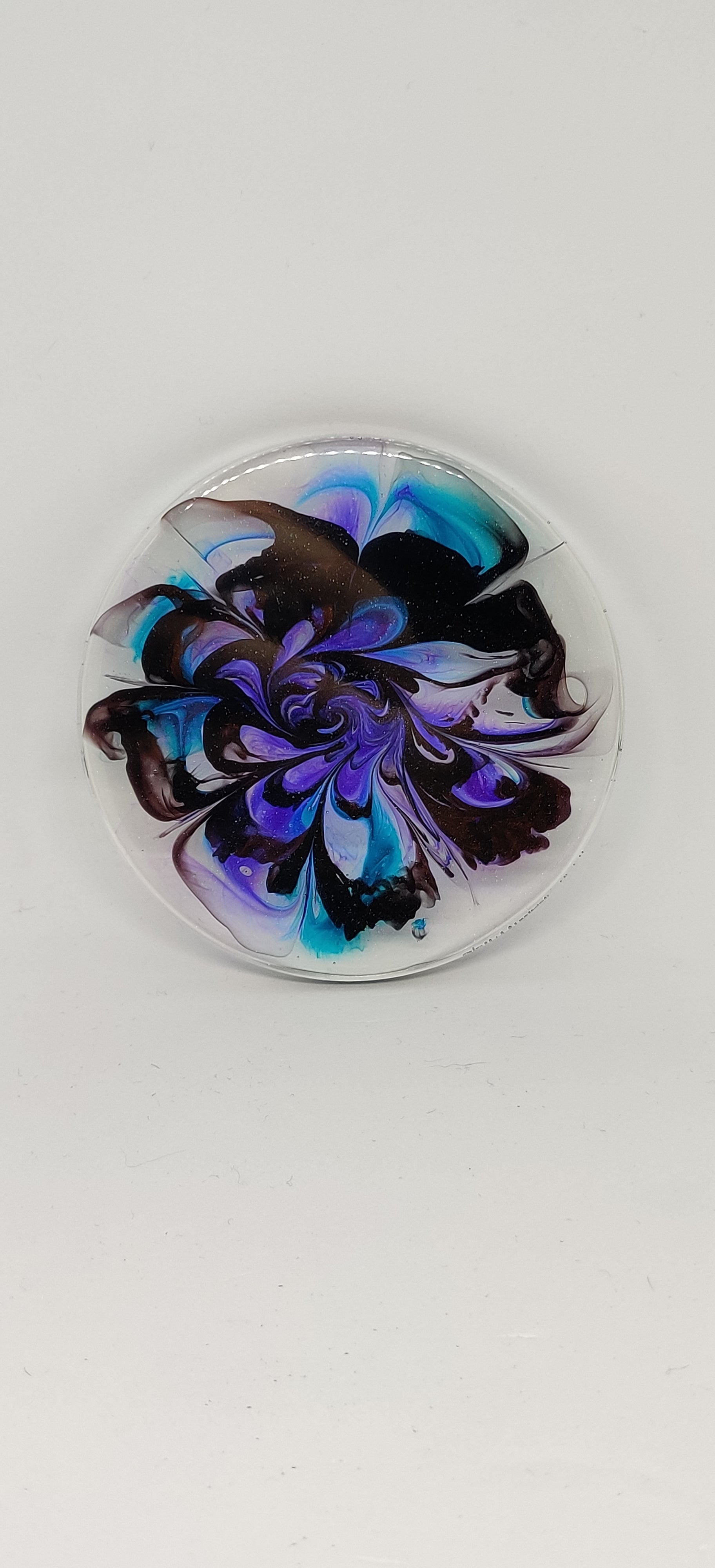 Handmade round Coaster set: Feywild Flowers