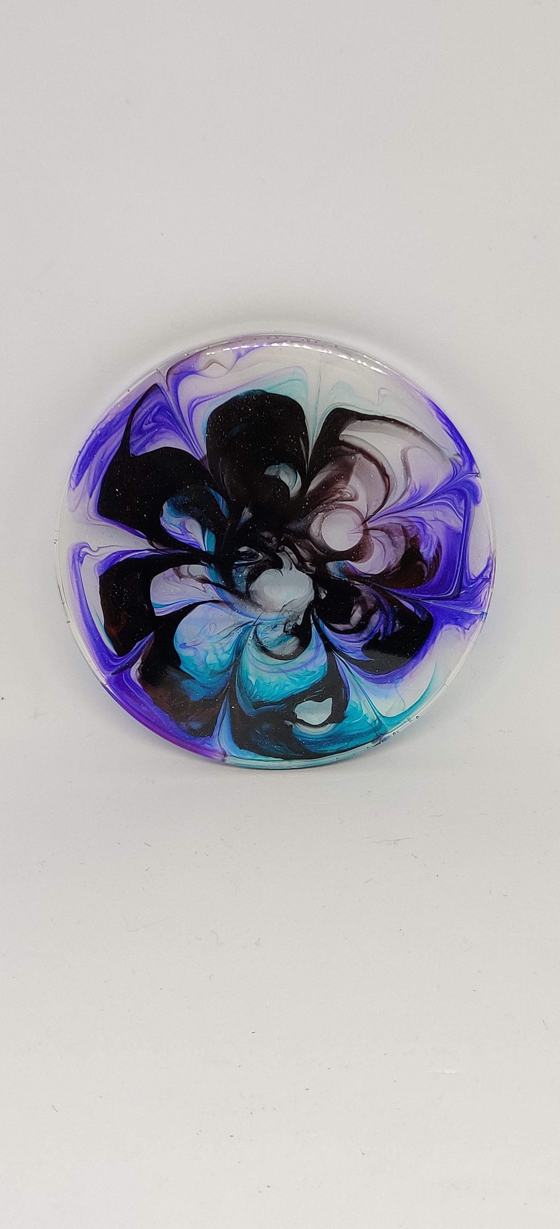 Handmade round Coaster set: Feywild Flowers