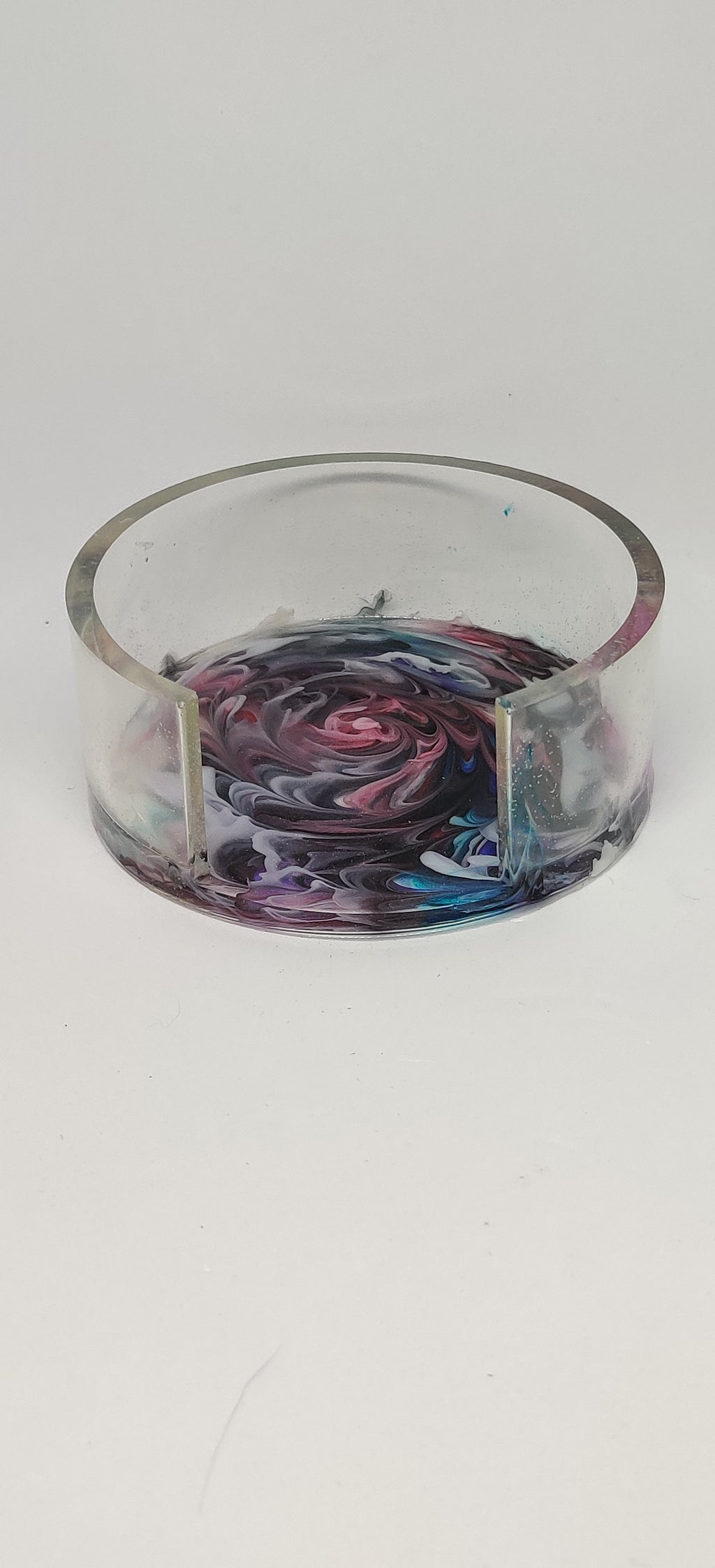 Handmade round Coaster set: Feywild Flowers