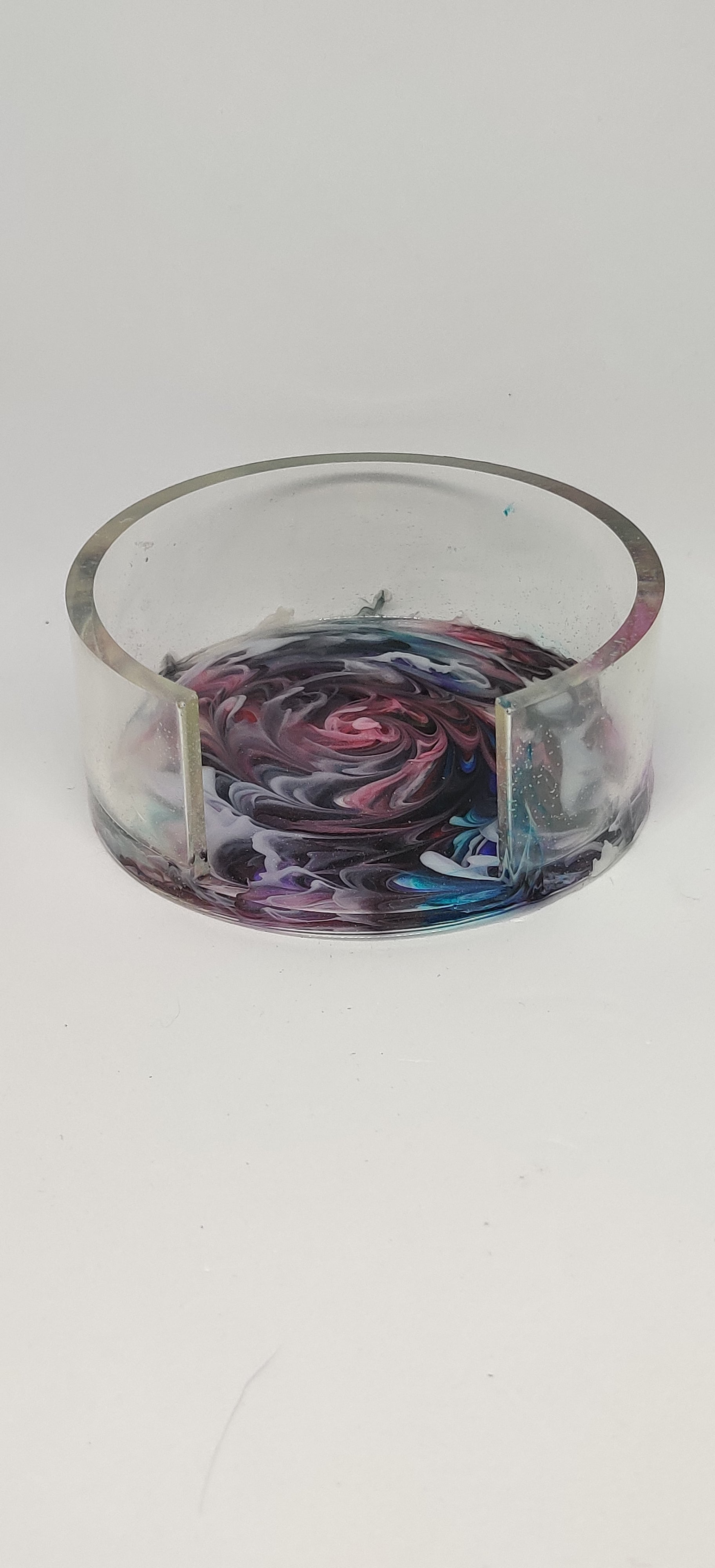 Handmade round Coaster set: Feywild Flowers